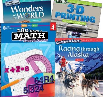 Learn-at-home - Explore Math Bundle, Grade 4 Set   180 Days of Math Bundle, Grade 4 Set Supply