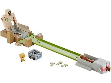 Minecraft Hot Wheels Golem Toss Play Set Cheap