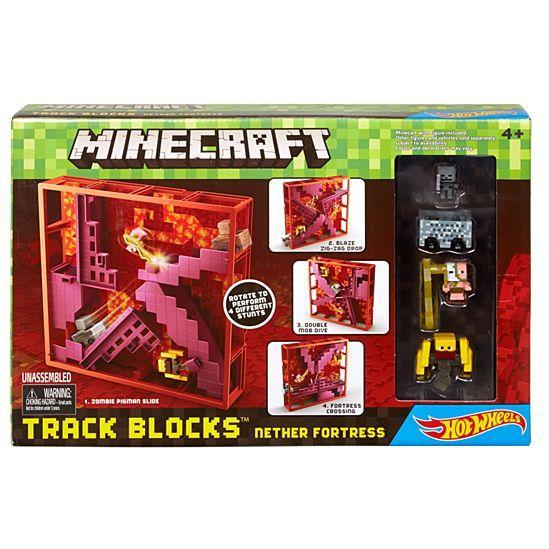 Minecraft Hot Wheels Track Blocks Nether Fortress Play Set Online Hot Sale