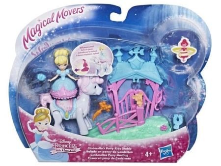 Disney Princess Little Kingdom Magical Movers Pony Ride Cinderella  s Stable Playset Online now