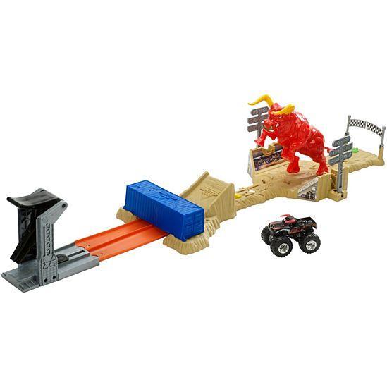 Hot Wheels Monster Jam El Toro Loco Showdown Play Set For Cheap