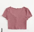 Festival Button-Up Crop Top For Cheap